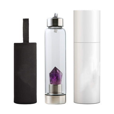 Amethyst Crystal Healing Water Bottle-Your Soul Place